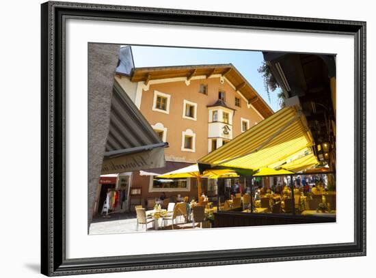Local Cafe and Restaurant, Zell Am See, Pinzgau, Salzkammergut, Austria, Europe-Doug Pearson-Framed Photographic Print