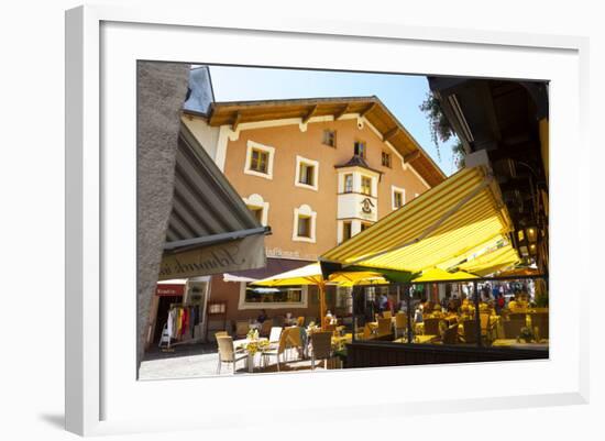 Local Cafe and Restaurant, Zell Am See, Pinzgau, Salzkammergut, Austria, Europe-Doug Pearson-Framed Photographic Print