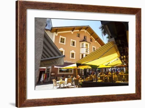 Local Cafe and Restaurant, Zell Am See, Pinzgau, Salzkammergut, Austria, Europe-Doug Pearson-Framed Photographic Print