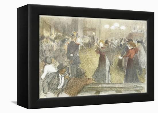 Local Dance, 1897-1899-Théophile Alexandre Steinlen-Framed Premier Image Canvas