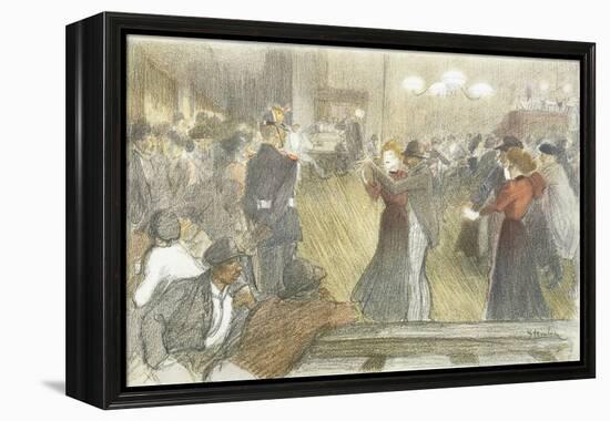 Local Dance, 1897-1899-Théophile Alexandre Steinlen-Framed Premier Image Canvas