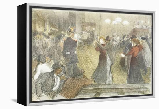 Local Dance, 1897-1899-Théophile Alexandre Steinlen-Framed Premier Image Canvas