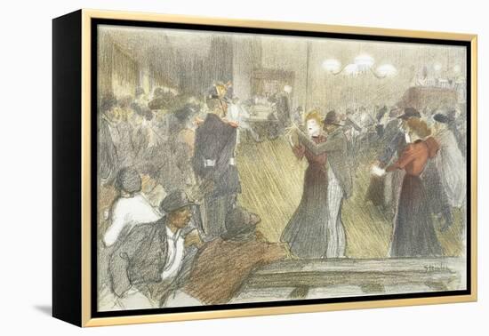 Local Dance, 1897-1899-Théophile Alexandre Steinlen-Framed Premier Image Canvas