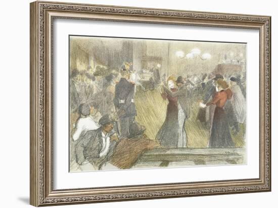 Local Dance, 1897-1899-Théophile Alexandre Steinlen-Framed Giclee Print