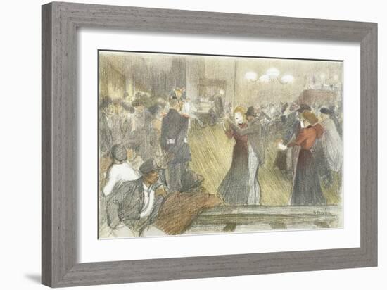 Local Dance, 1897-1899-Théophile Alexandre Steinlen-Framed Giclee Print