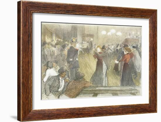 Local Dance, 1897-1899-Théophile Alexandre Steinlen-Framed Giclee Print