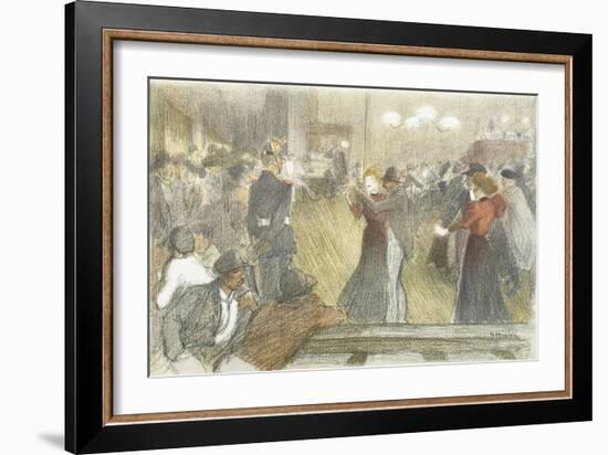 Local Dance, 1897-1899-Théophile Alexandre Steinlen-Framed Giclee Print