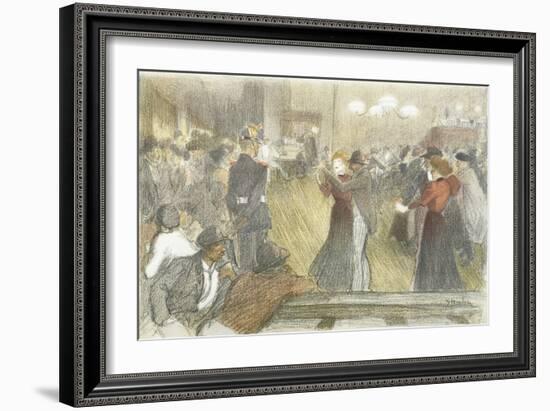 Local Dance, 1897-1899-Théophile Alexandre Steinlen-Framed Giclee Print