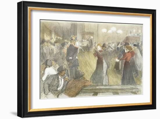 Local Dance, 1897-1899-Théophile Alexandre Steinlen-Framed Giclee Print