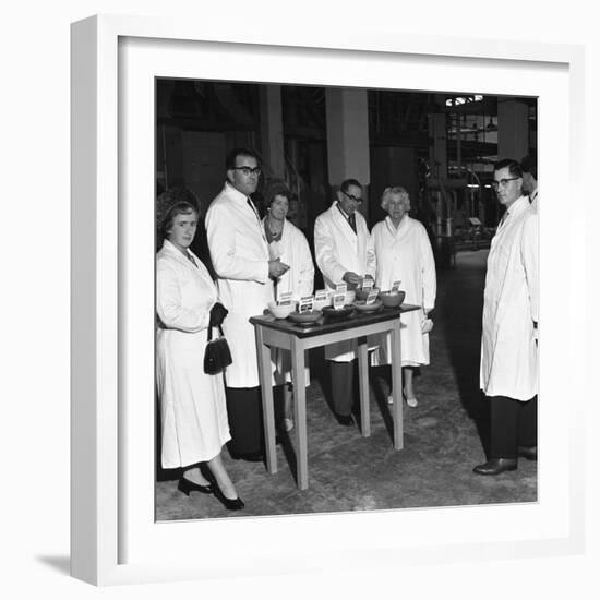 Local Dignitaries During an Open Day at Spillers Foods in Gainsborough, Lincolnshire, 1962-Michael Walters-Framed Premium Photographic Print