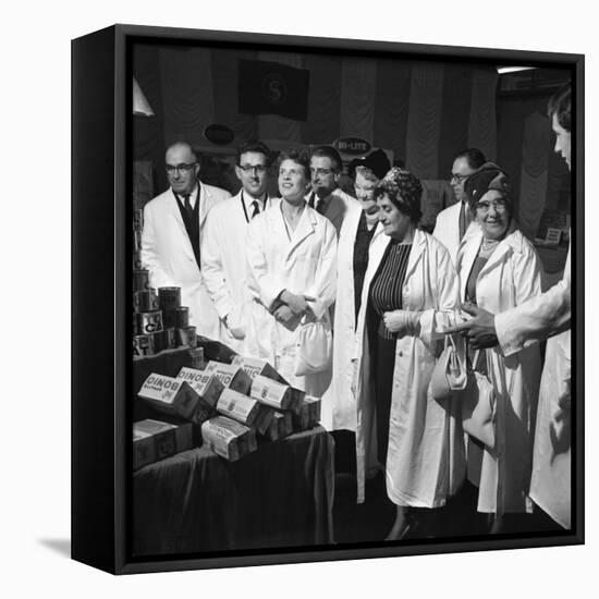 Local Dignitaries During an Open Day at Spillers Foods in Gainsborough, Lincolnshire, 1962-Michael Walters-Framed Stretched Canvas