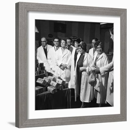 Local Dignitaries During an Open Day at Spillers Foods in Gainsborough, Lincolnshire, 1962-Michael Walters-Framed Photographic Print