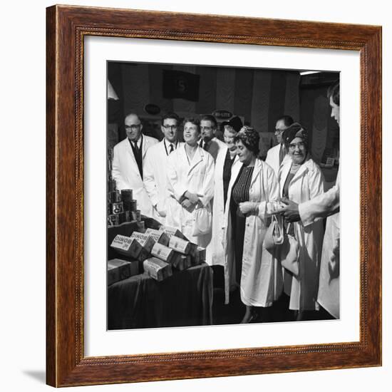 Local Dignitaries During an Open Day at Spillers Foods in Gainsborough, Lincolnshire, 1962-Michael Walters-Framed Photographic Print