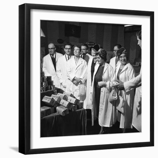 Local Dignitaries During an Open Day at Spillers Foods in Gainsborough, Lincolnshire, 1962-Michael Walters-Framed Photographic Print