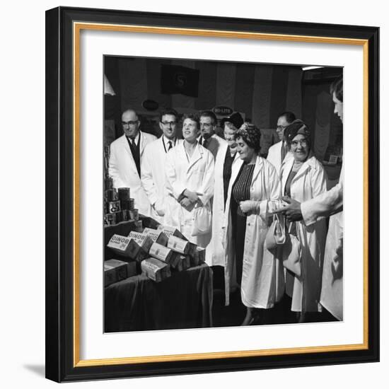 Local Dignitaries During an Open Day at Spillers Foods in Gainsborough, Lincolnshire, 1962-Michael Walters-Framed Photographic Print