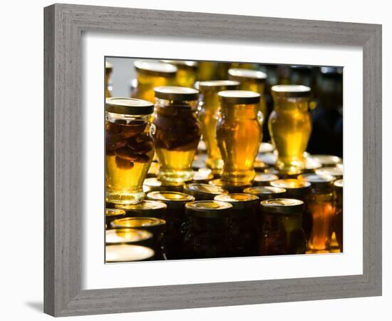 Local Honey, Anafonitria, Zakynthos, Ionian Islands, Greece-Walter Bibikow-Framed Photographic Print