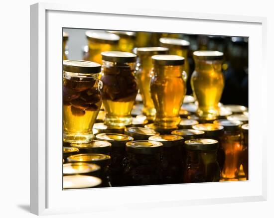 Local Honey, Anafonitria, Zakynthos, Ionian Islands, Greece-Walter Bibikow-Framed Photographic Print