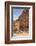 Local Man on Donkey Passes Qasr Al-Bint Temple, Jordan-Eleanor Scriven-Framed Photographic Print