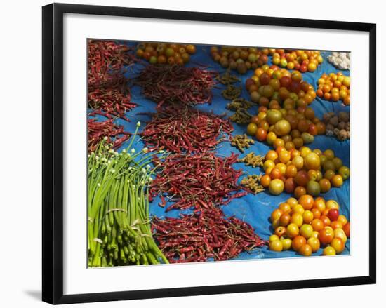 Local Market Selling Vegetables, Orissa, India-Keren Su-Framed Photographic Print