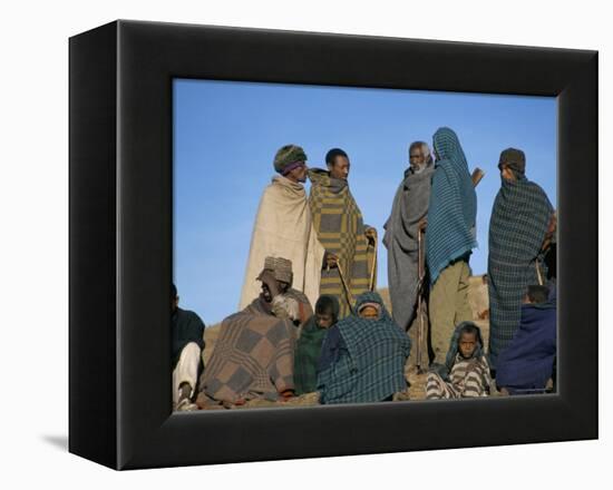 Local People, Debirichwa Village, Simien Mountains National Park, Ethiopia, Africa-David Poole-Framed Premier Image Canvas