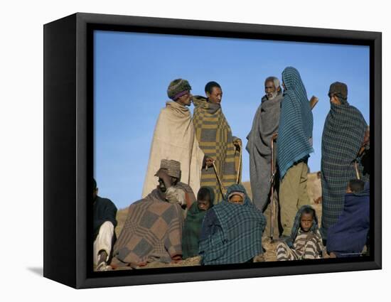 Local People, Debirichwa Village, Simien Mountains National Park, Ethiopia, Africa-David Poole-Framed Premier Image Canvas