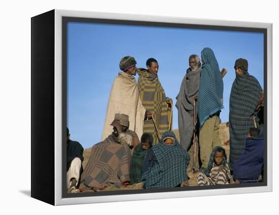 Local People, Debirichwa Village, Simien Mountains National Park, Ethiopia, Africa-David Poole-Framed Premier Image Canvas