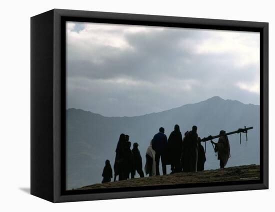 Local People, Debirichwa Village, Simien Mountains National Park, Ethiopia, Africa-David Poole-Framed Premier Image Canvas