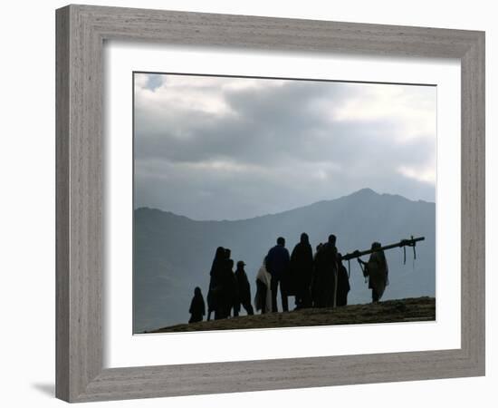 Local People, Debirichwa Village, Simien Mountains National Park, Ethiopia, Africa-David Poole-Framed Photographic Print