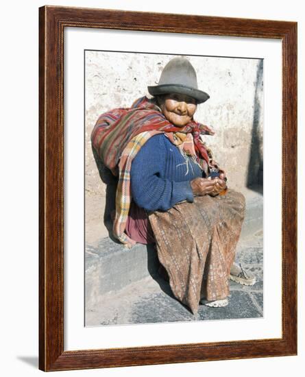 Local Resident, Cuzco, Peru, South America-Tony Waltham-Framed Photographic Print