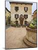 Local Restaurant in Piazza, Pienza, Italy-Dennis Flaherty-Mounted Photographic Print