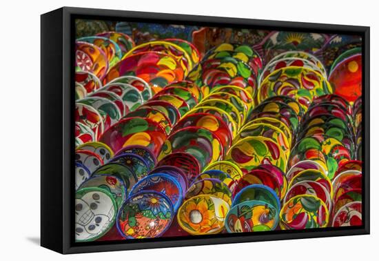 Local wares for sale at historic Mayan Chichen Itza, Mexico.-Jerry Ginsberg-Framed Premier Image Canvas