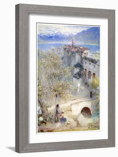 Locarno, Lake Maggiore, 1905-Albert Goodwin-Framed Giclee Print