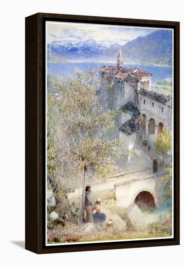 Locarno, Lake Maggiore, 1905-Albert Goodwin-Framed Premier Image Canvas