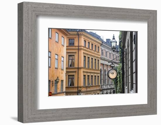 Located in the City portion of Stockholm, these buildings were shot from a staircase.-Mallorie Ostrowitz-Framed Photographic Print