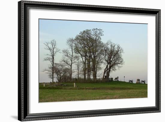 Location of Pickett's Charge Against the Union Position on Cemetery Ridge, Gettysburg, PA-null-Framed Photographic Print