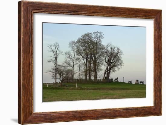 Location of Pickett's Charge Against the Union Position on Cemetery Ridge, Gettysburg, PA-null-Framed Photographic Print