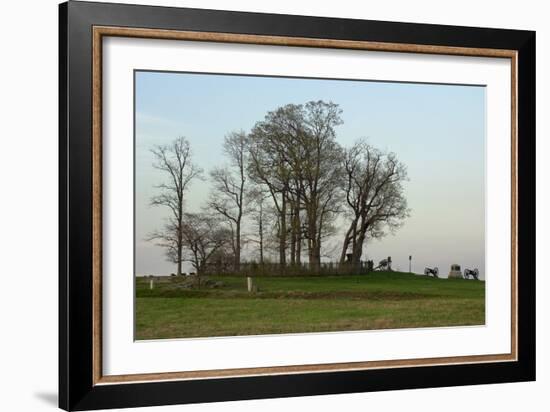 Location of Pickett's Charge Against the Union Position on Cemetery Ridge, Gettysburg, PA-null-Framed Photographic Print