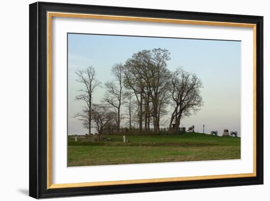 Location of Pickett's Charge Against the Union Position on Cemetery Ridge, Gettysburg, PA-null-Framed Photographic Print