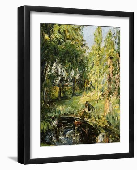 Location of the Moses (Antonie by the Pond) 1913-Max Slevogt-Framed Giclee Print