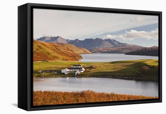 Loch Harport with the Mountains of Glen Brittle Behind, Highlands, Scotland, United Kingdom, Europe-Julian Elliott-Framed Premier Image Canvas