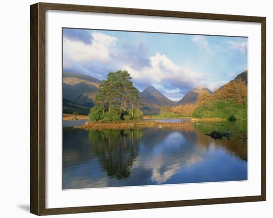 Loch in Glen Etive, Highlands, Scotland, United Kingdom, Europe-Rainford Roy-Framed Photographic Print