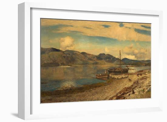 Loch Linnhe at Port Appin, Argyllshire, 1884-Sir David Murray-Framed Giclee Print