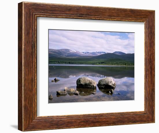 Loch Morlich and the Cairngorms, Aviemore, Highland Region, Scotland, United Kingdom-Roy Rainford-Framed Photographic Print