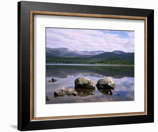 Loch Morlich and the Cairngorms, Aviemore, Highland Region, Scotland, United Kingdom-Roy Rainford-Framed Photographic Print