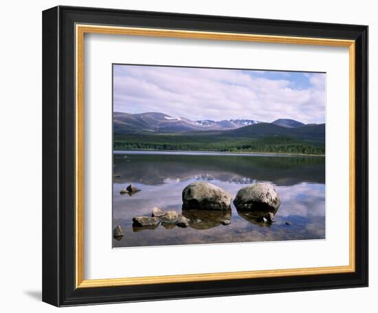 Loch Morlich and the Cairngorms, Aviemore, Highland Region, Scotland, United Kingdom-Roy Rainford-Framed Photographic Print