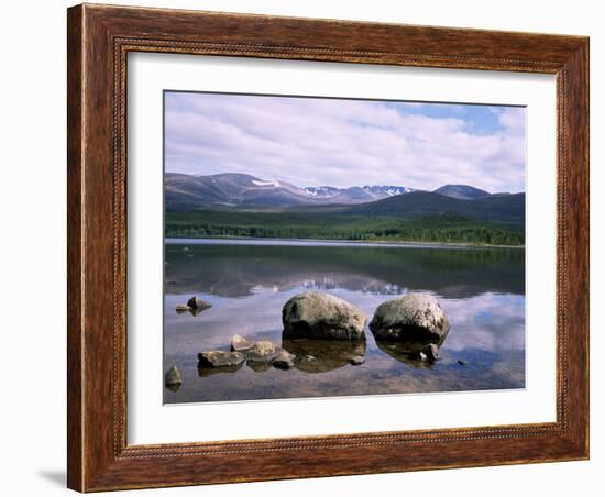 Loch Morlich and the Cairngorms, Aviemore, Highland Region, Scotland, United Kingdom-Roy Rainford-Framed Photographic Print