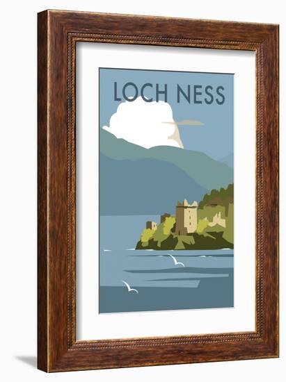 Loch Ness - Dave Thompson Contemporary Travel Print-Dave Thompson-Framed Giclee Print