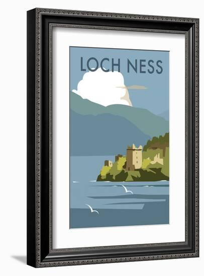 Loch Ness - Dave Thompson Contemporary Travel Print-Dave Thompson-Framed Giclee Print