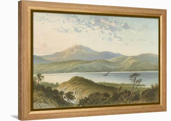 Loch Ness, from Above the Fall of Foyers-English School-Framed Premier Image Canvas