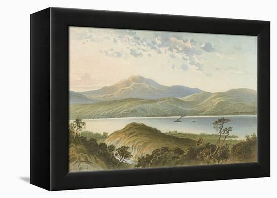 Loch Ness, from Above the Fall of Foyers-English School-Framed Premier Image Canvas